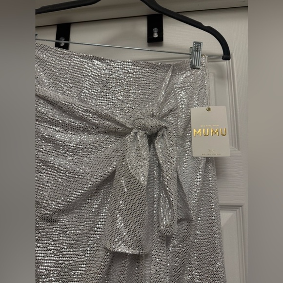 Show Me Your Mumu Women’s Wrap Me Up Skirt White Confetti Size M NWT - Picture 4 of 8